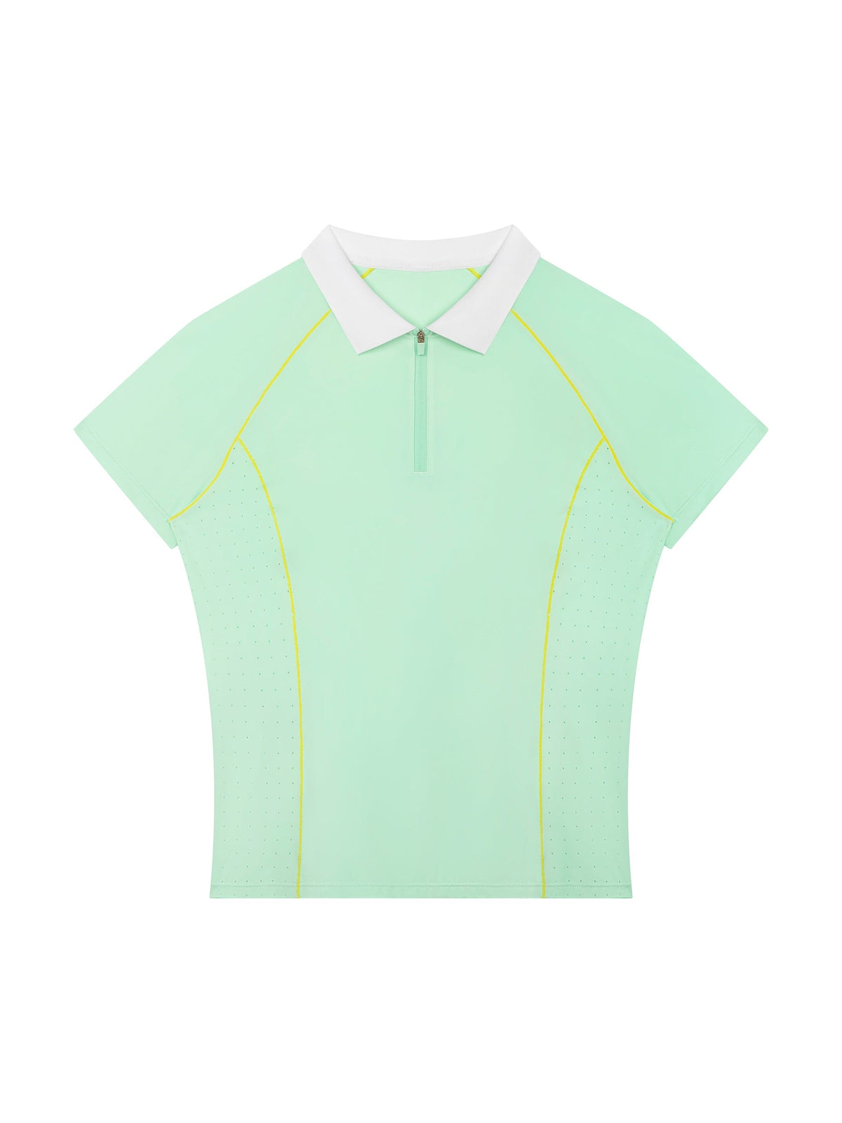 Women’s Slim Fit Quarter-Zip Polo Shirt