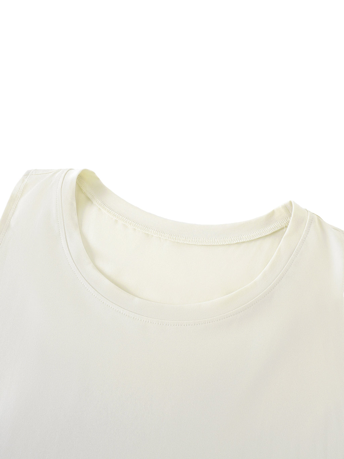 Men's Solid Colour Crewneck Tank Top