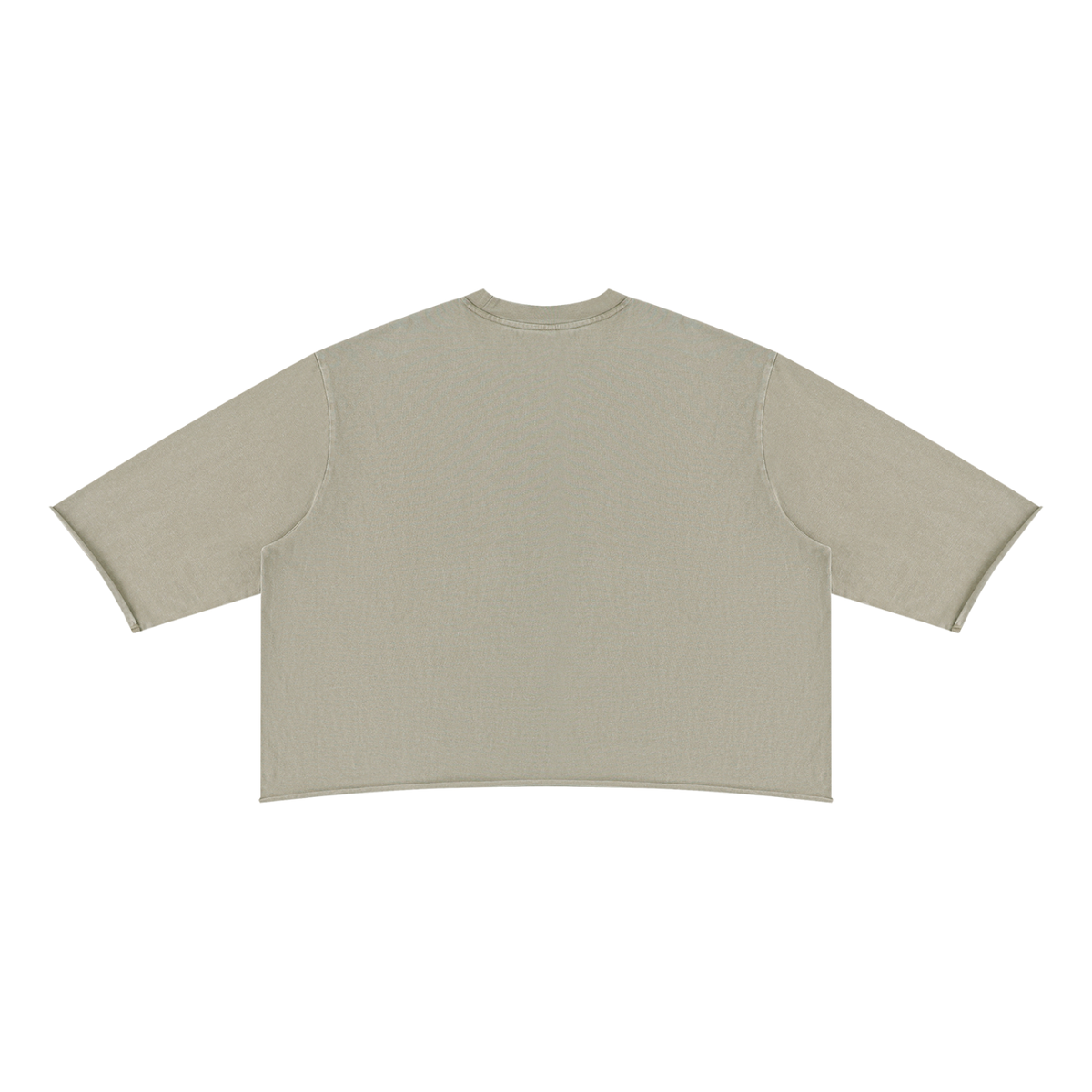 Unisex Mineral Wash Raw Hem Boxy T-Shirt