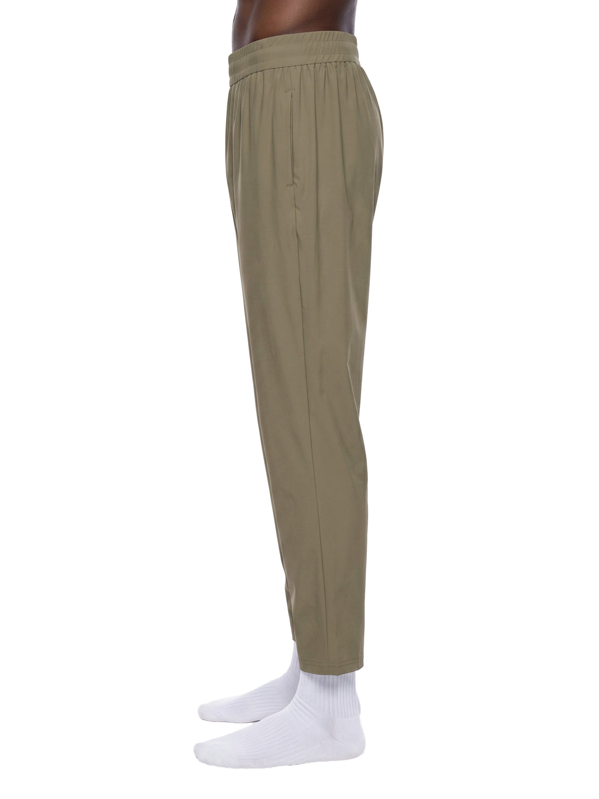 Men's Straight Leg Elastic Waist Pants