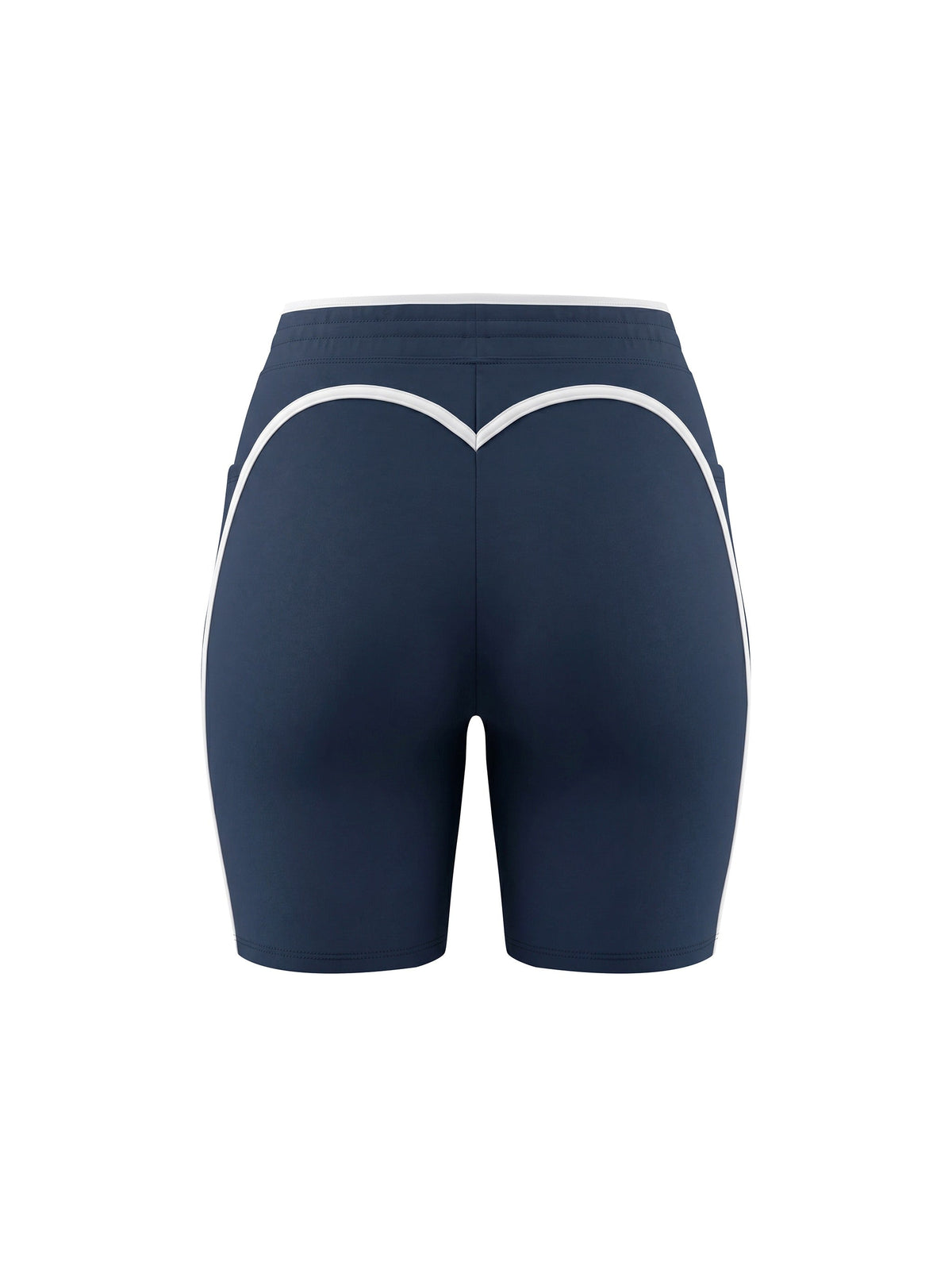 Women's High Rise Color Block Yoga Shorts