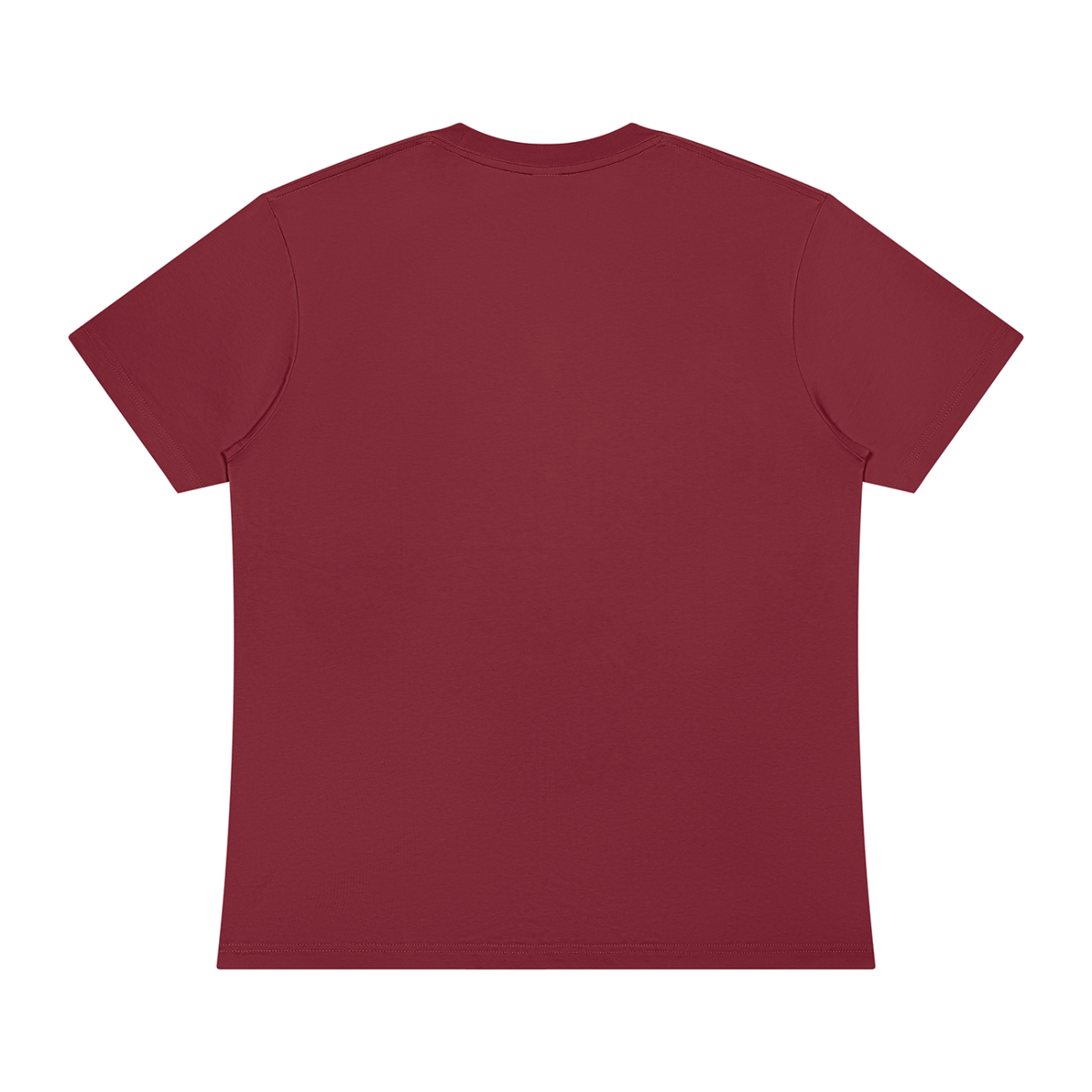 Off Script Sorona Crewneck T-Shirt - Wine Red back view