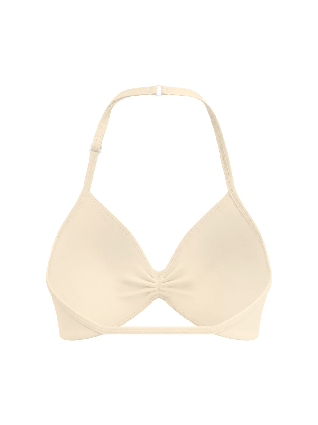 Women’s Ruched Halter-Neck Sports Bra