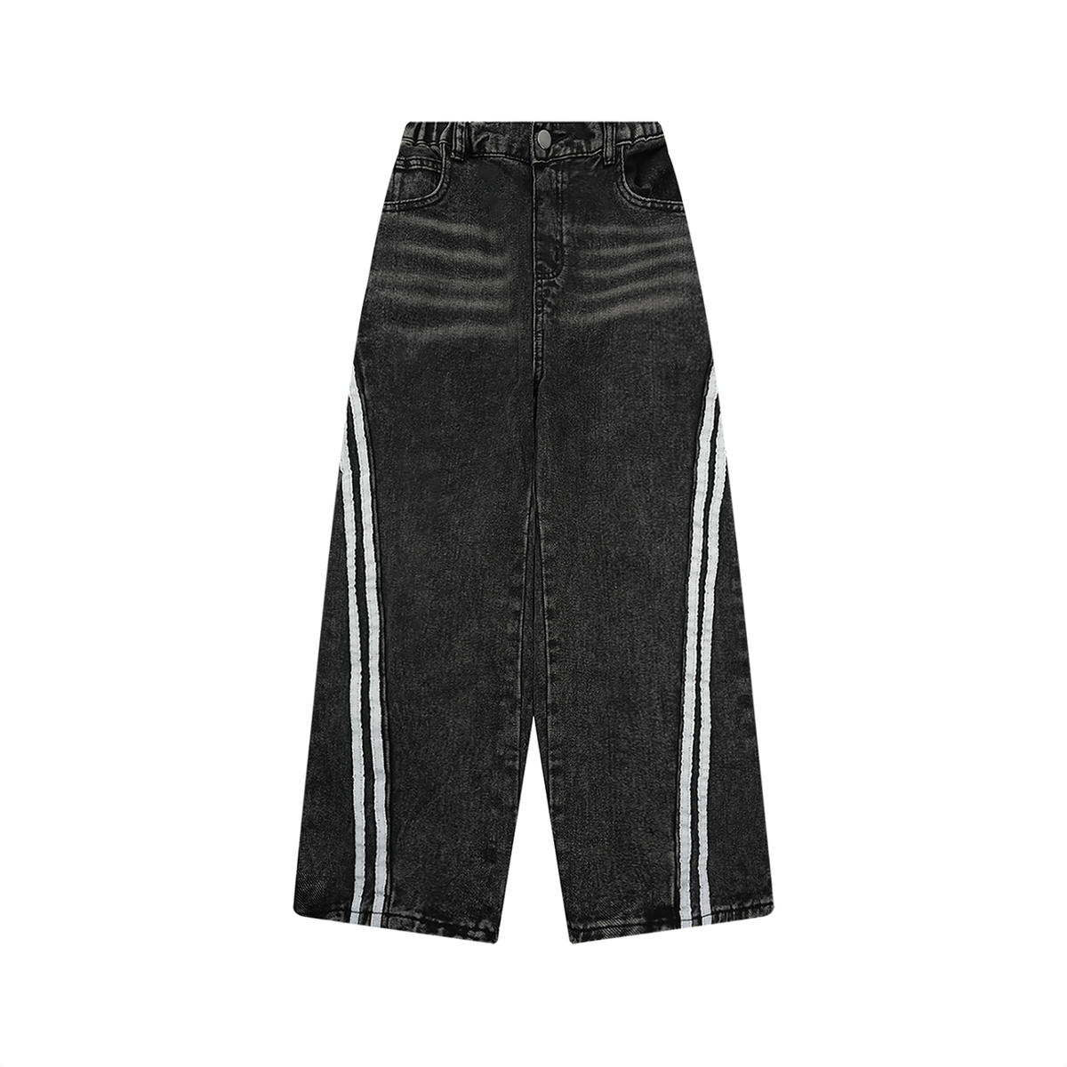 Kids' Vintage-Wash Side-Stripe Jeans