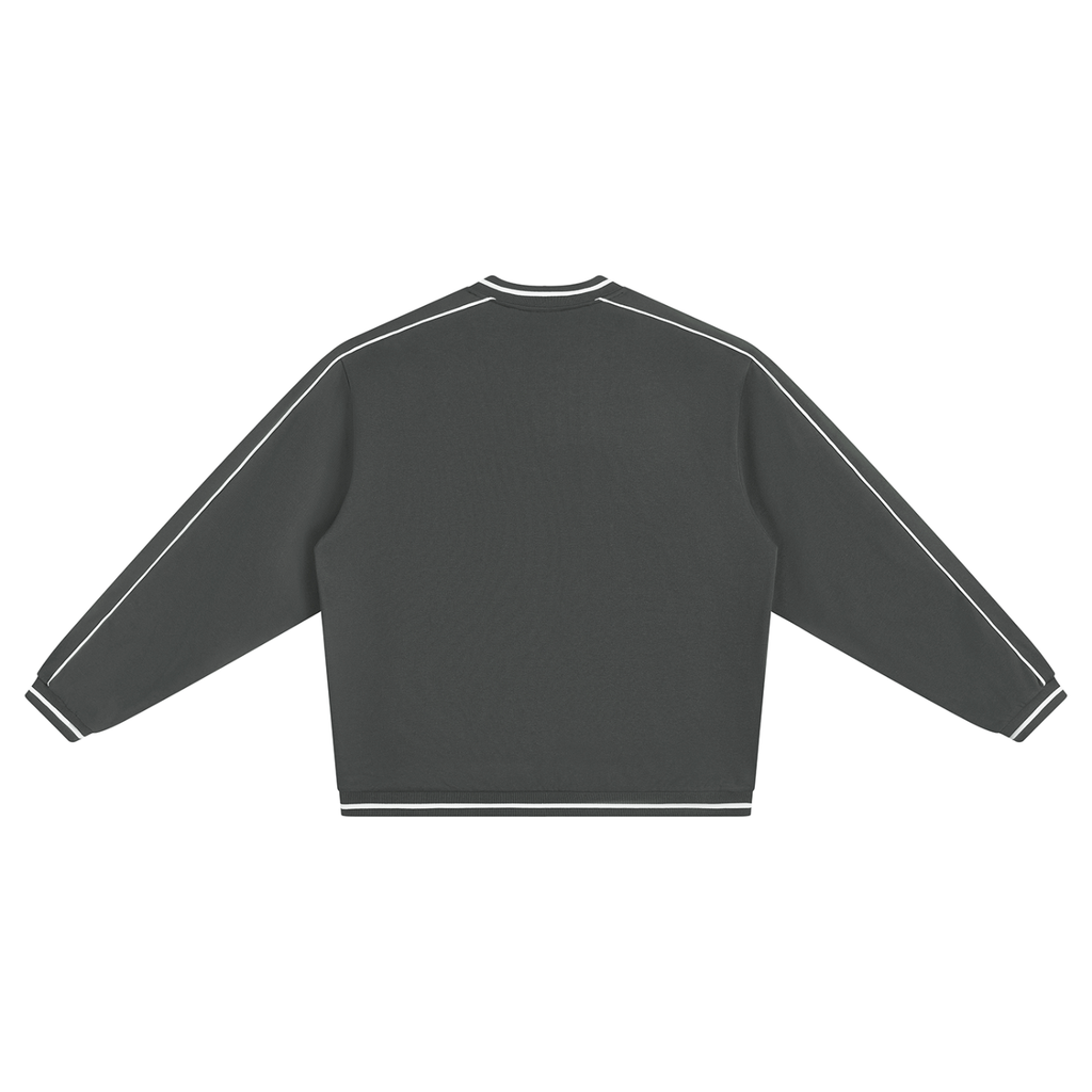 Unisex Color Block V-Neck Sweatshirt