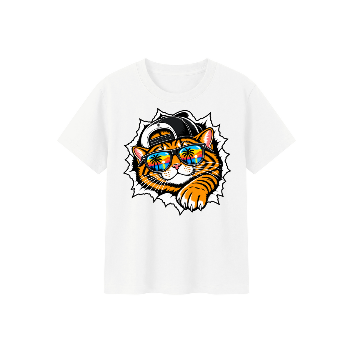 Cool Cat Kids' Crewneck Short-Sleeve T-Shirt