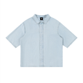 Unisex Vintage Wash Drop Shoulder Lyocell Shirt