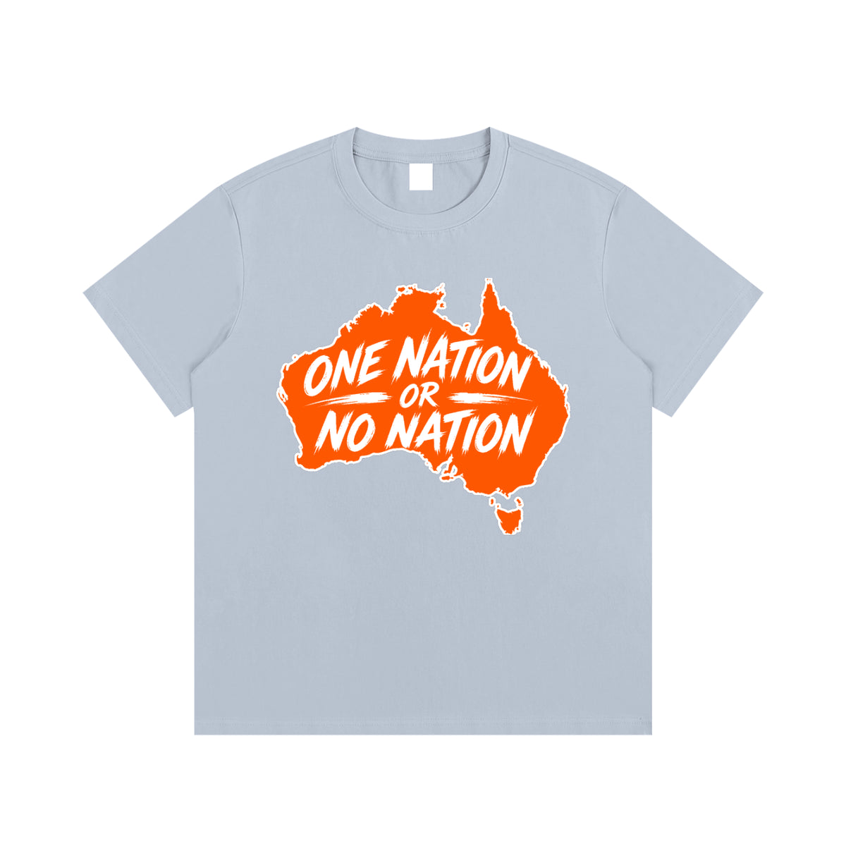 One Nation Essential Cotton T-Shirt - Sky Blue front product view