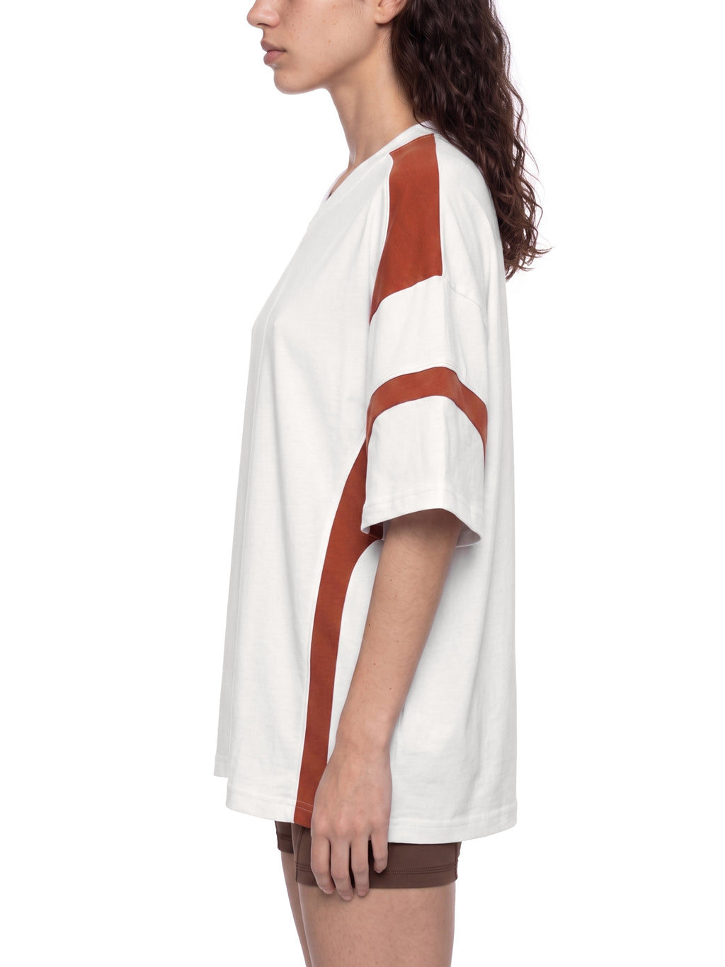 Unisex Colour Block V-Neck T-Shirt