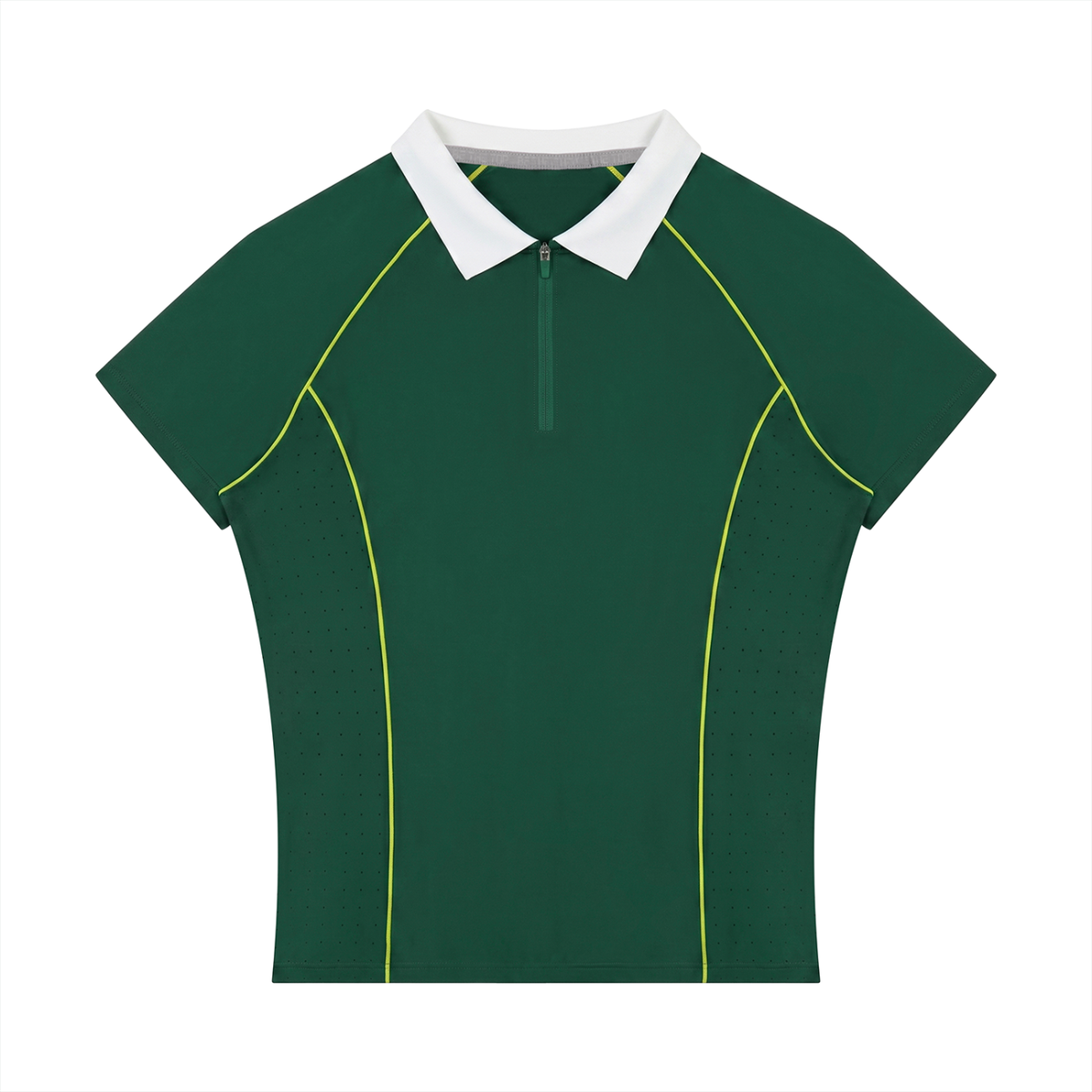 Women’s Slim Fit Quarter-Zip Polo Shirt