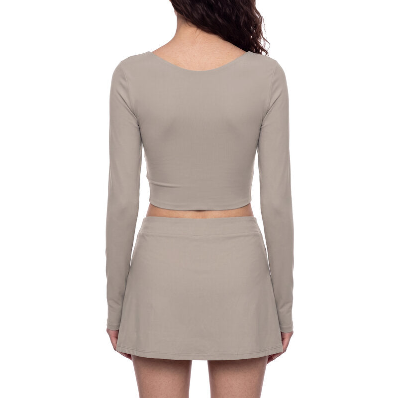 Women's Panelled Long Sleeve Yoga T-Shirt