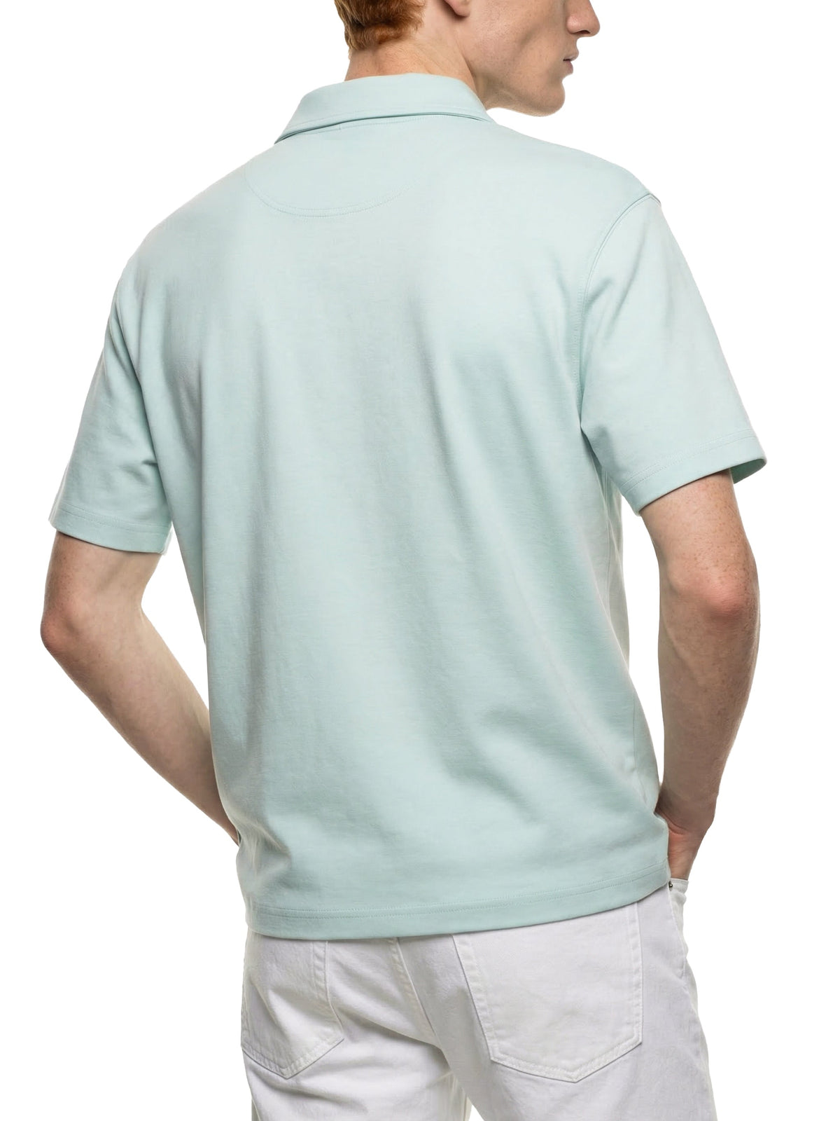 Unisex Quarter-Zip Polo Shirt