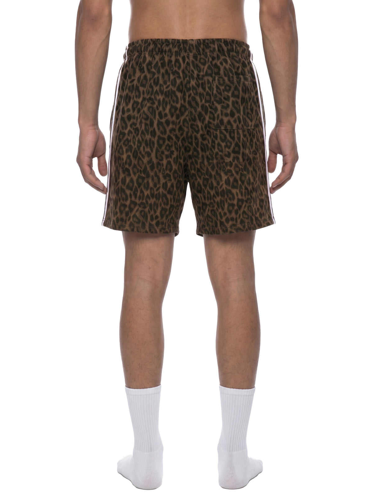 Unisex Heavyweight Leopard Drawstring Shorts