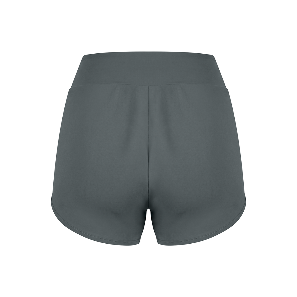 Off Script Women’s High-Rise Curved-Hem Pocket Yoga Shorts