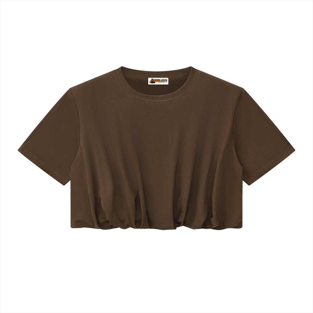 Women’s Crop Bubble Hem T-Shirt