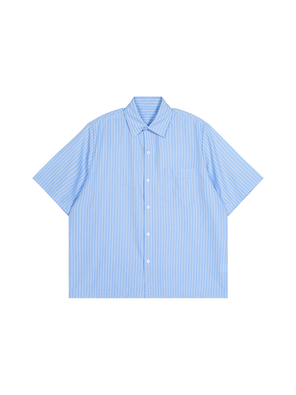 Striped Boxy Short Sleeve Shirt