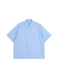 Striped Boxy Short Sleeve Shirt