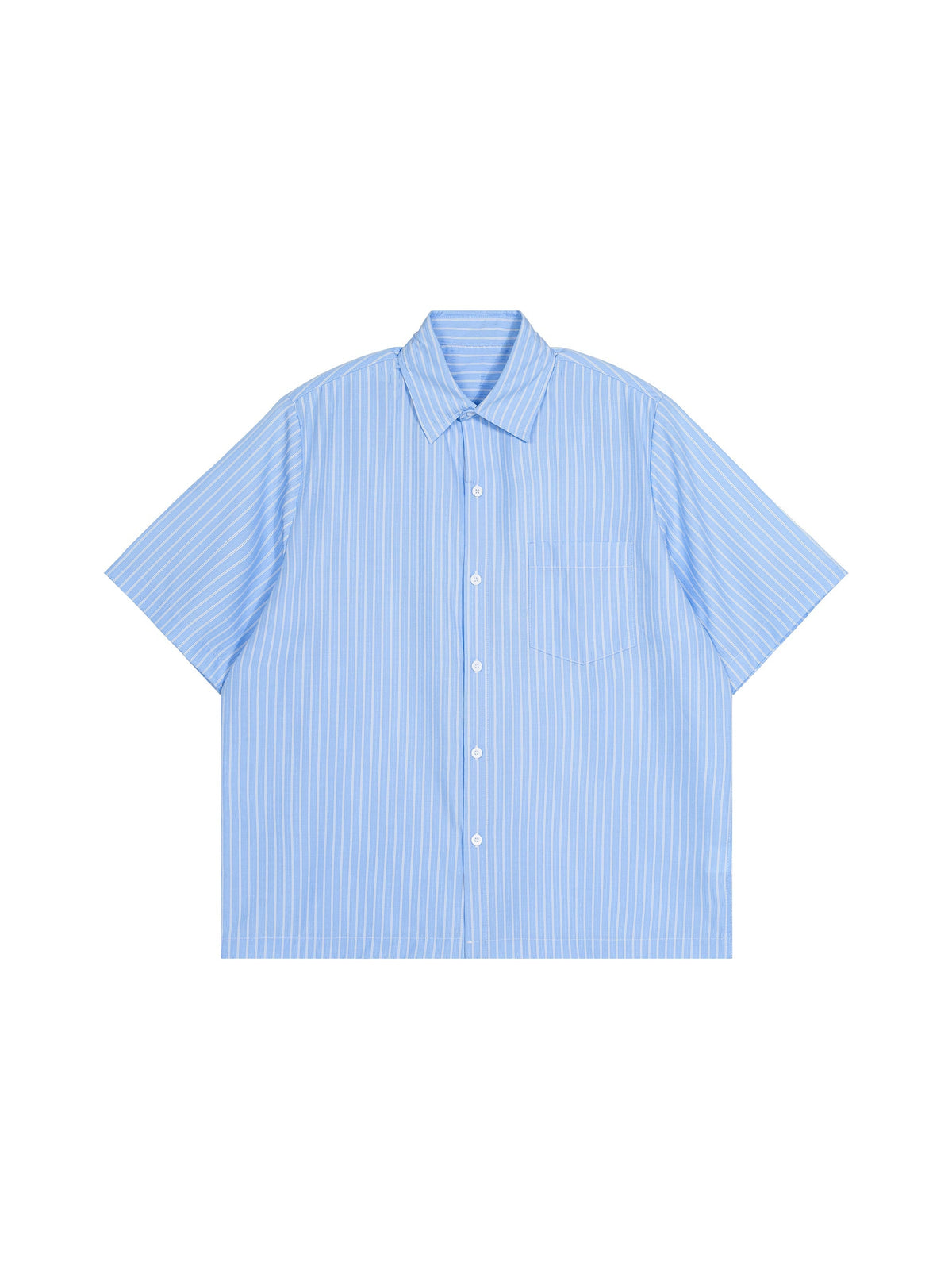 Striped Boxy Short Sleeve Shirt