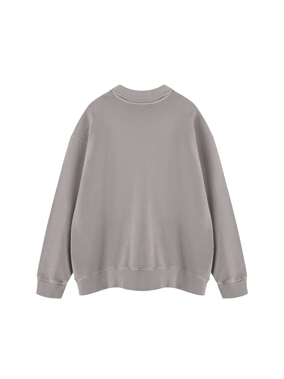 Unisex Vintage Wash Collared Sweatshirt