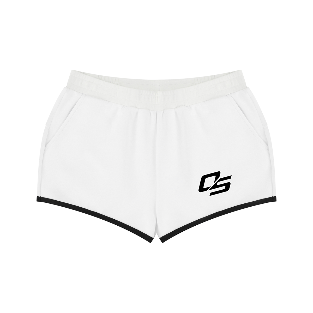 Off Script Women’s Retro Contrast-Binding Shorts