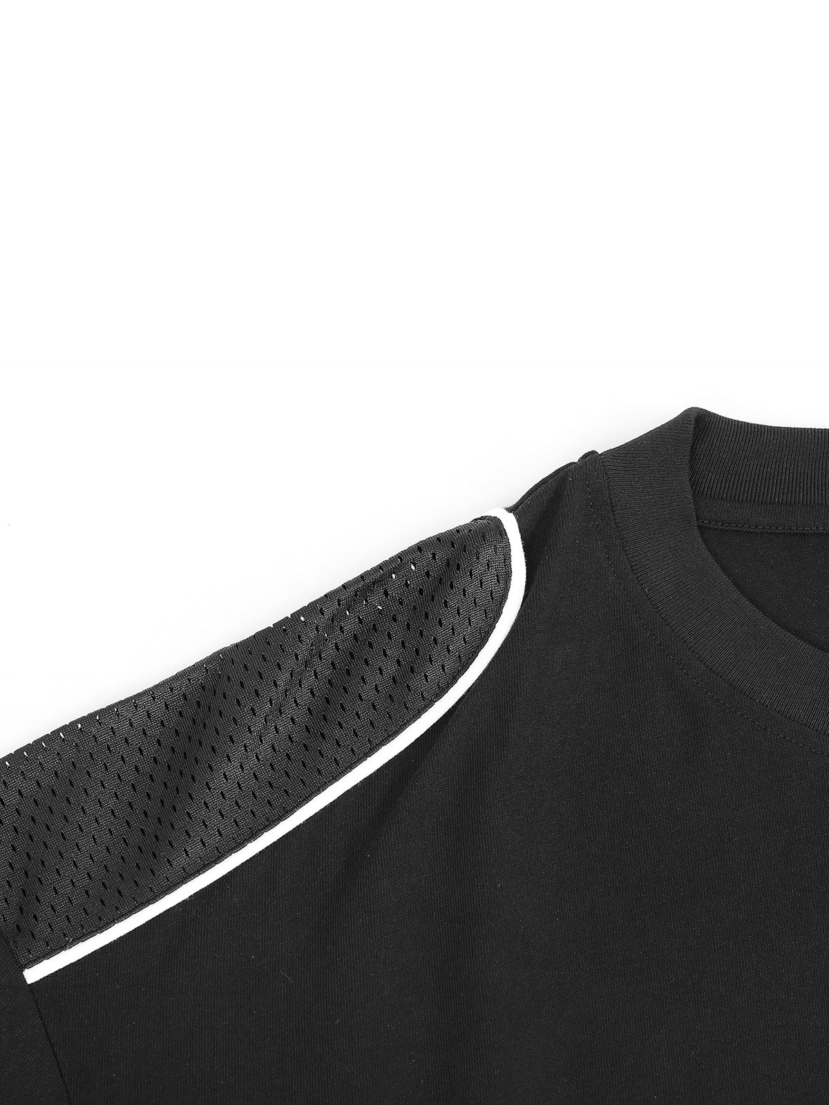 Contrast Piped Panel T-Shirt contrast shoulder detail