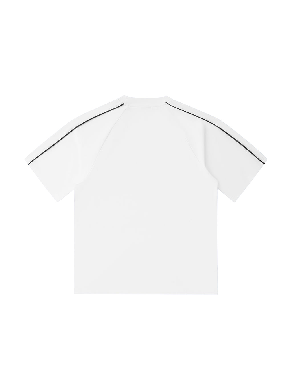 Flower Grey Unisex Contrast Stitch Raglan T-Shirt back view