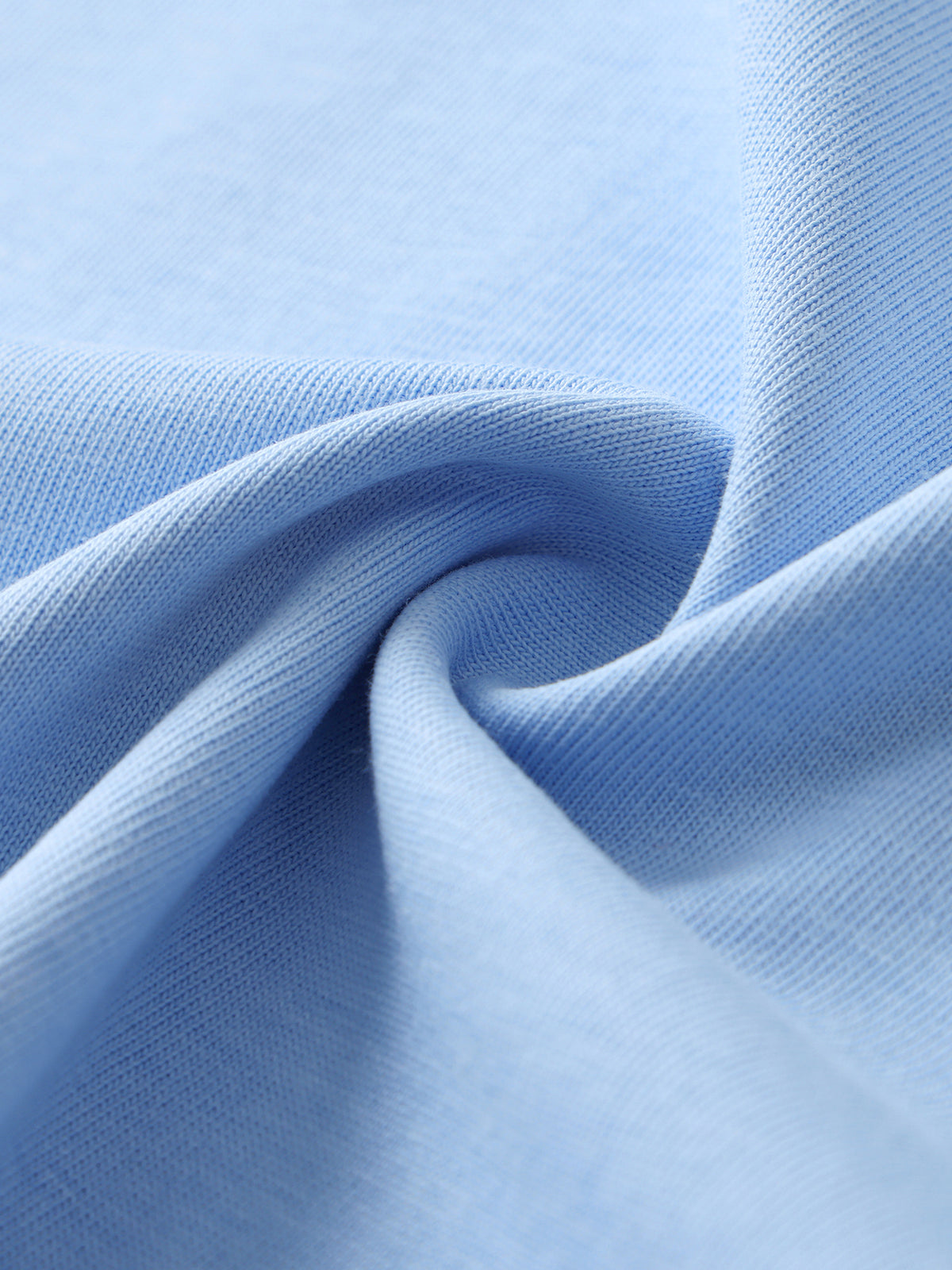Off Script Contrast Tape Crewneck Cotton T-Shirt - fabric texture detail