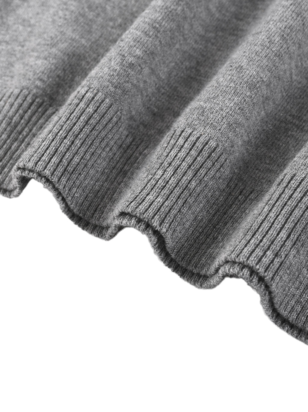 Off Script Cotton Knit Short Sleeve Henley T-Shirt - ribbed hem detail