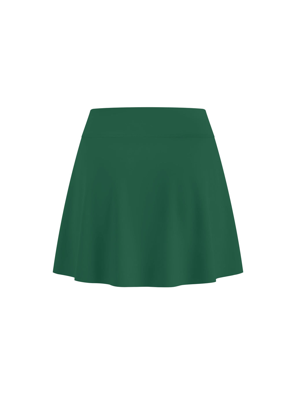 Women's A-Line Contrast Panel Slit Skirt