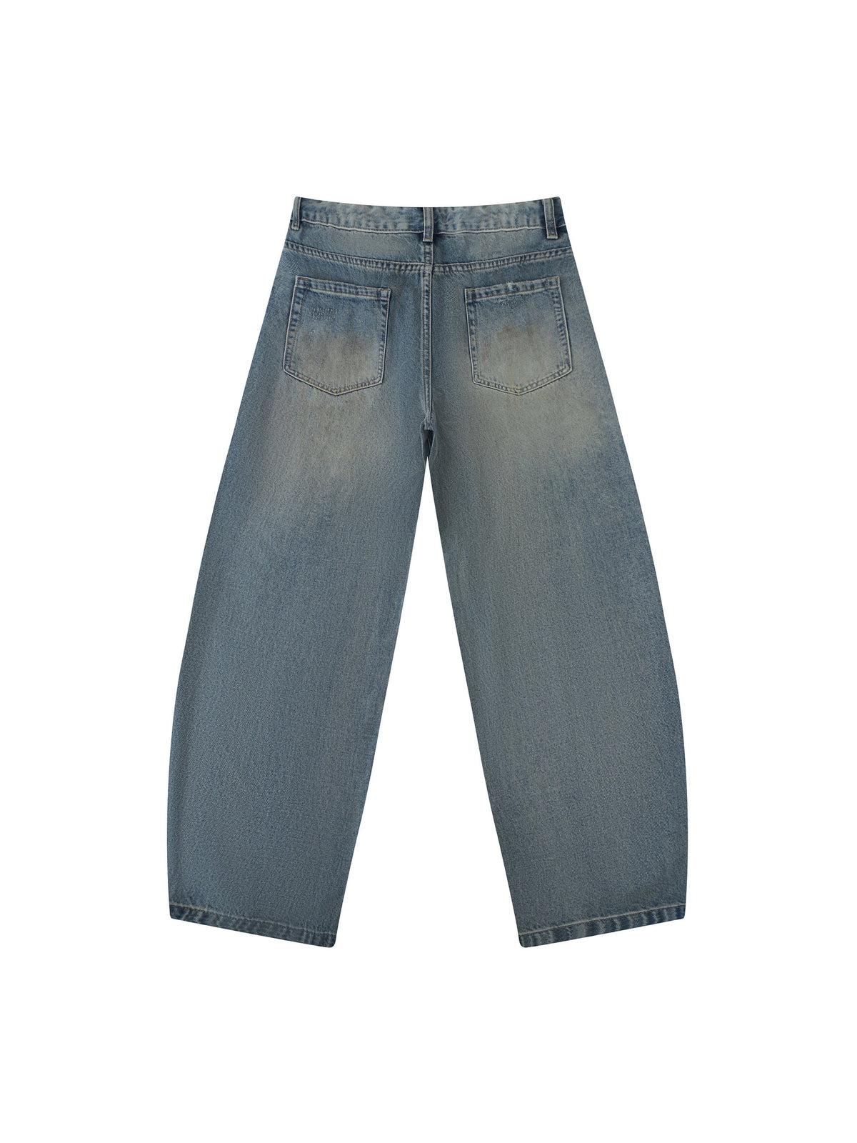 Men’s Distressed Barrel Leg Jeans