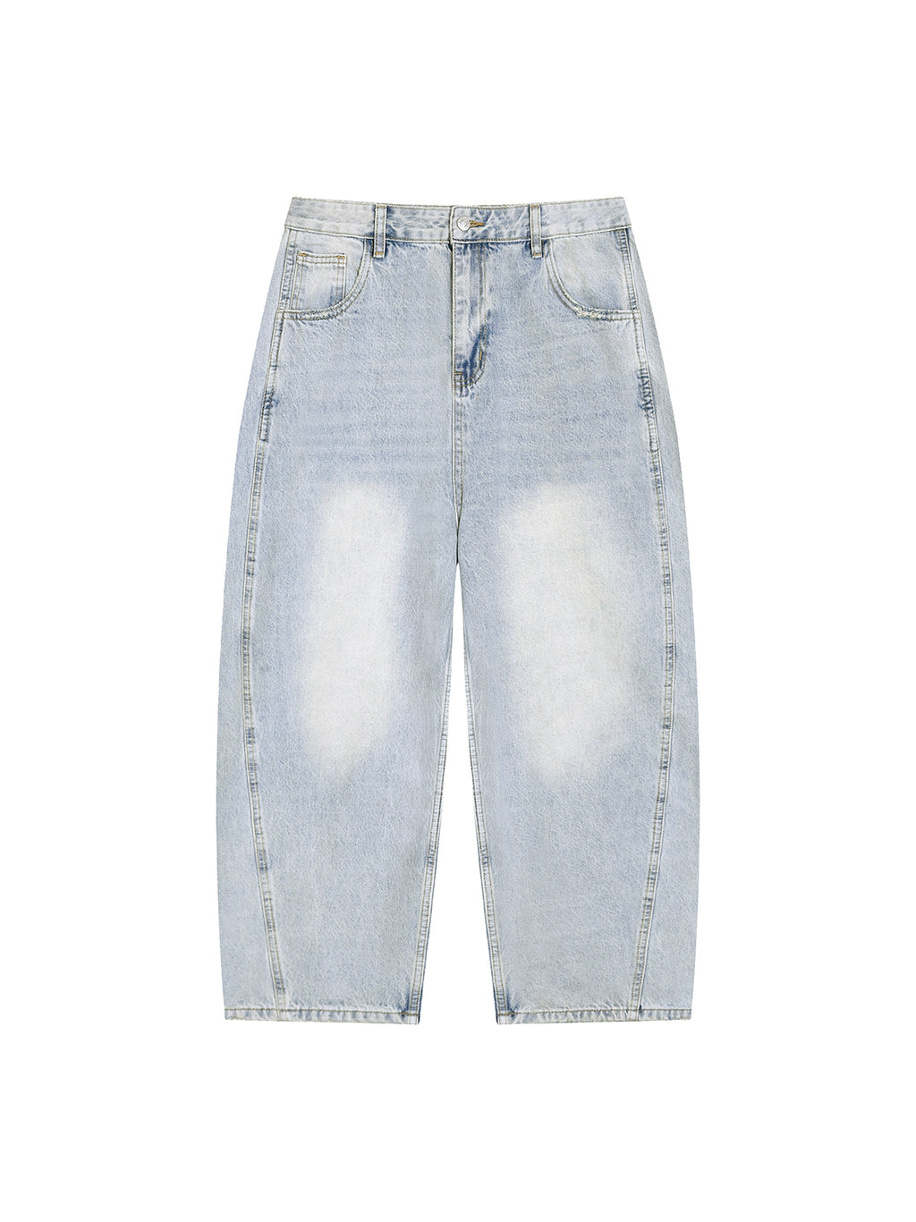 Men’s Vintage Wash Sunfade Barrel Leg Jeans