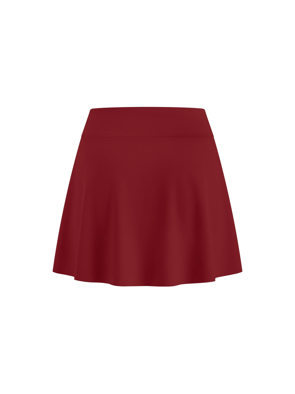 Women's A-Line Contrast Panel Slit Skirt