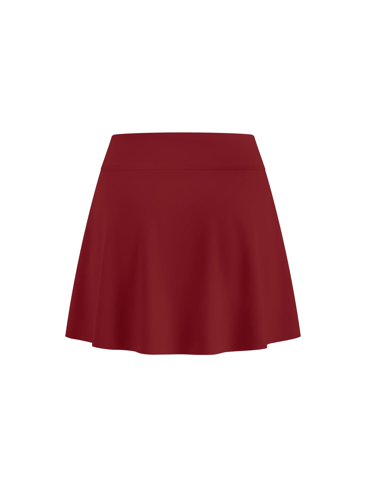Women's A-Line Contrast Panel Slit Skirt