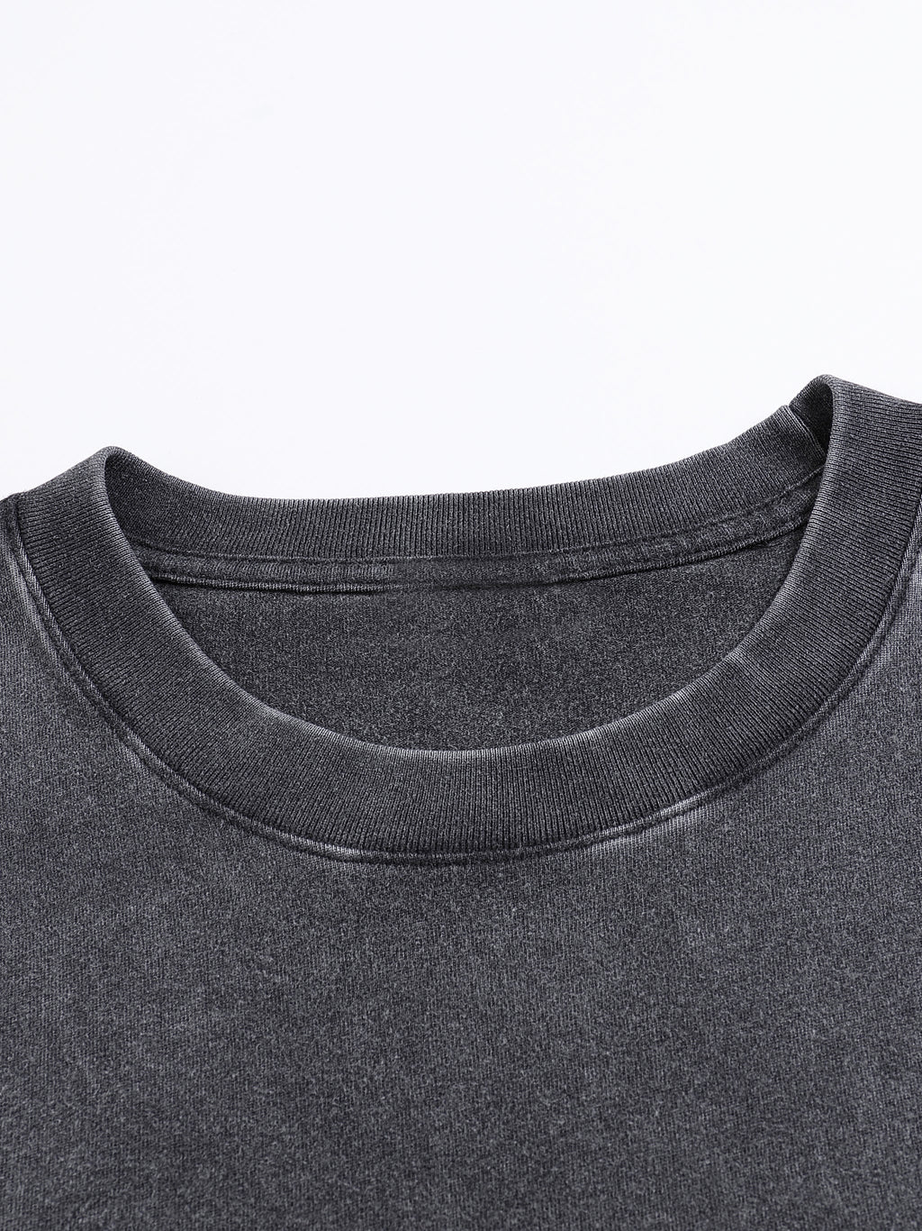 Vintage Washed Loose Fluffy T-Shirt