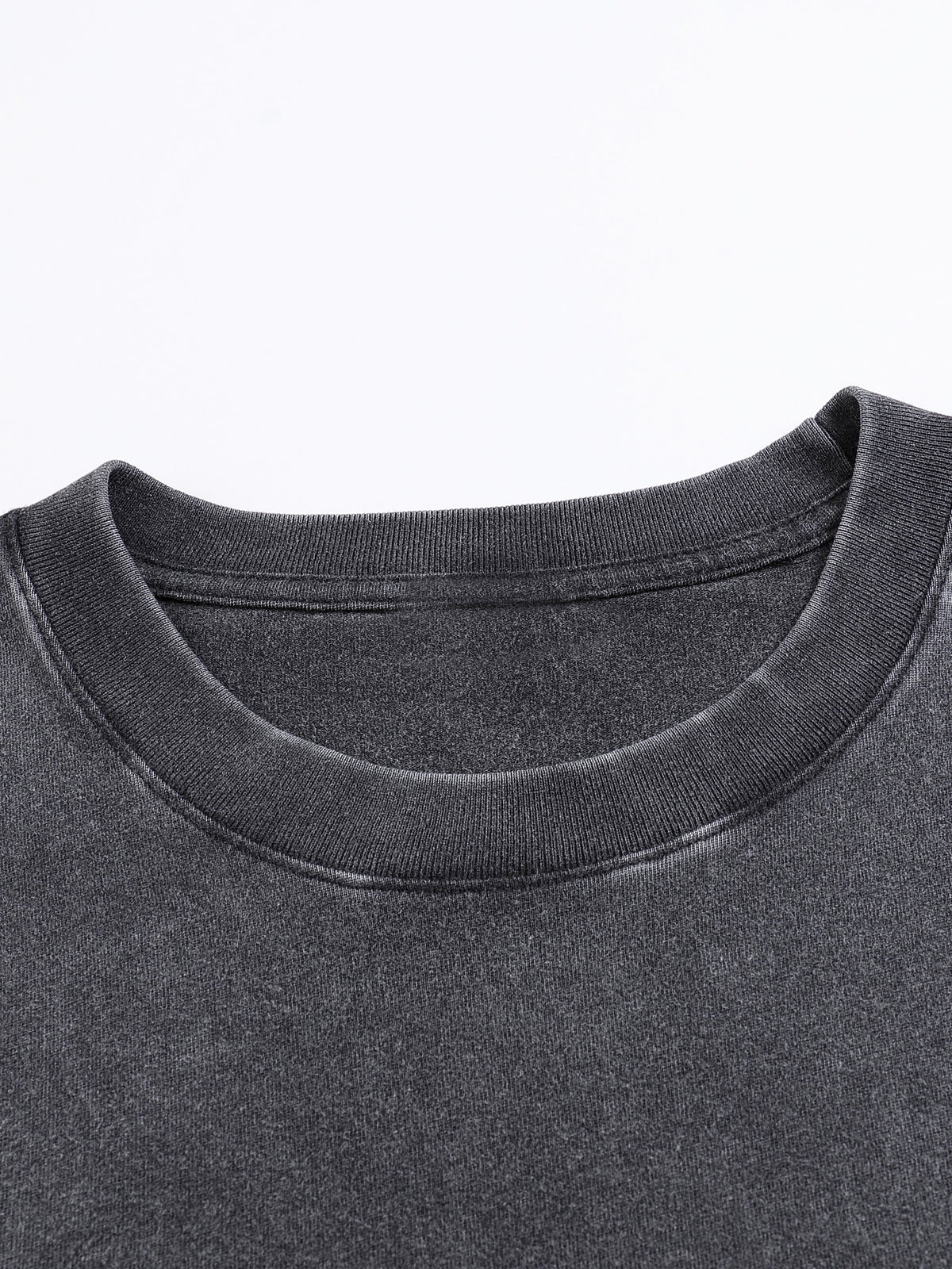 Vintage Washed Loose Fluffy T-Shirt