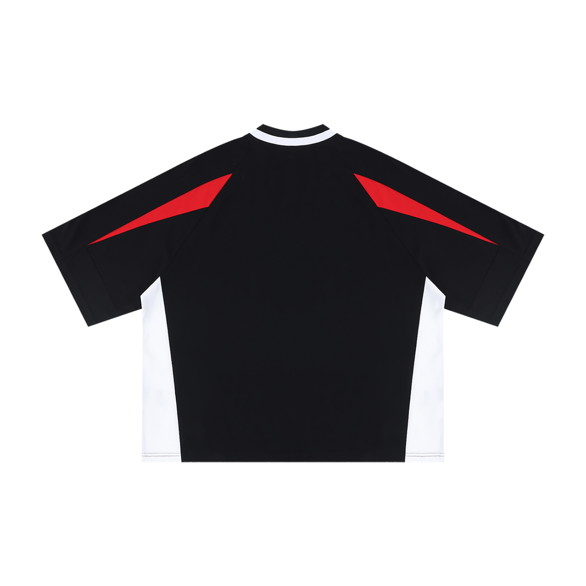 Unisex Oversized Color Block V-Neck T-Shirt