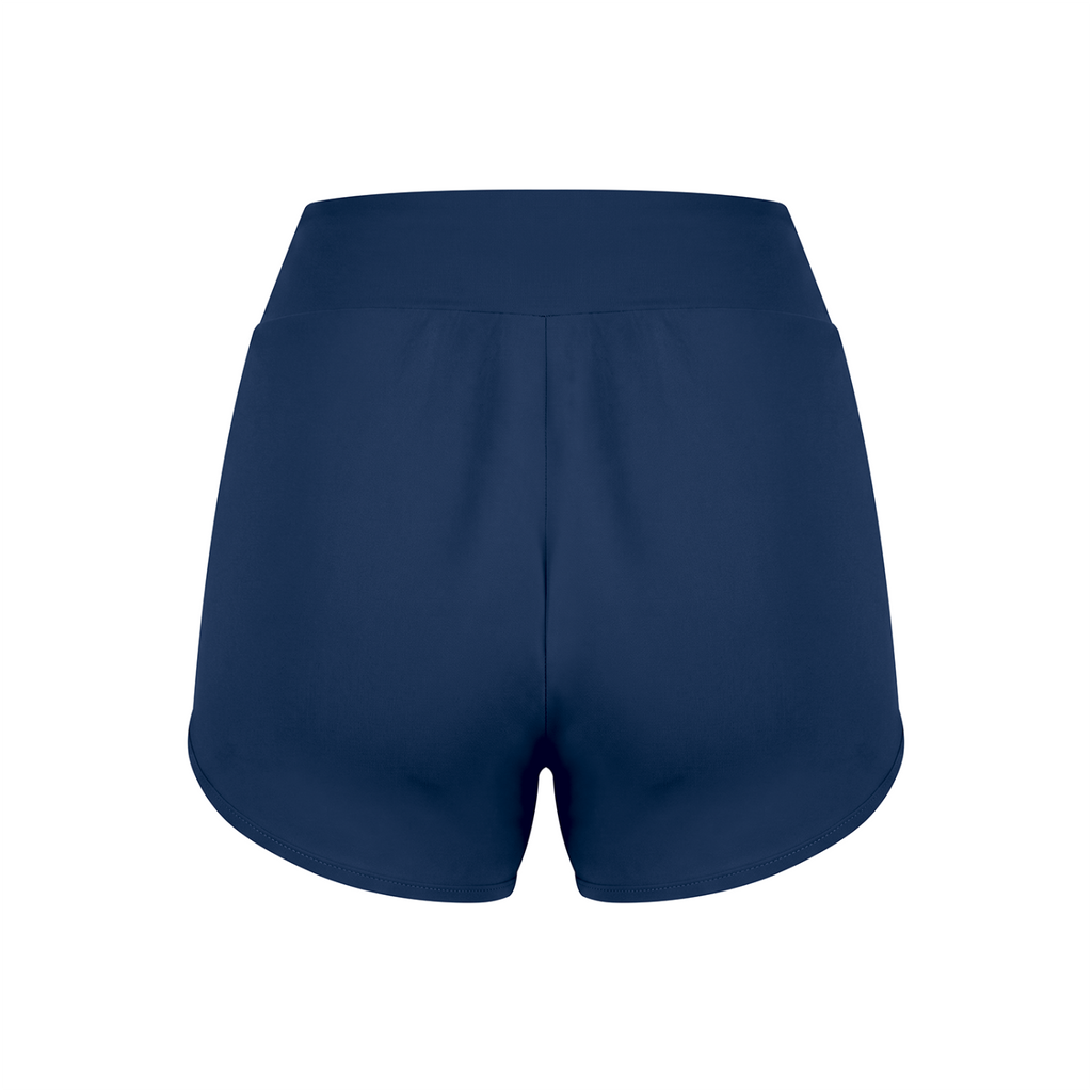 Off Script Women’s High-Rise Curved-Hem Pocket Yoga Shorts