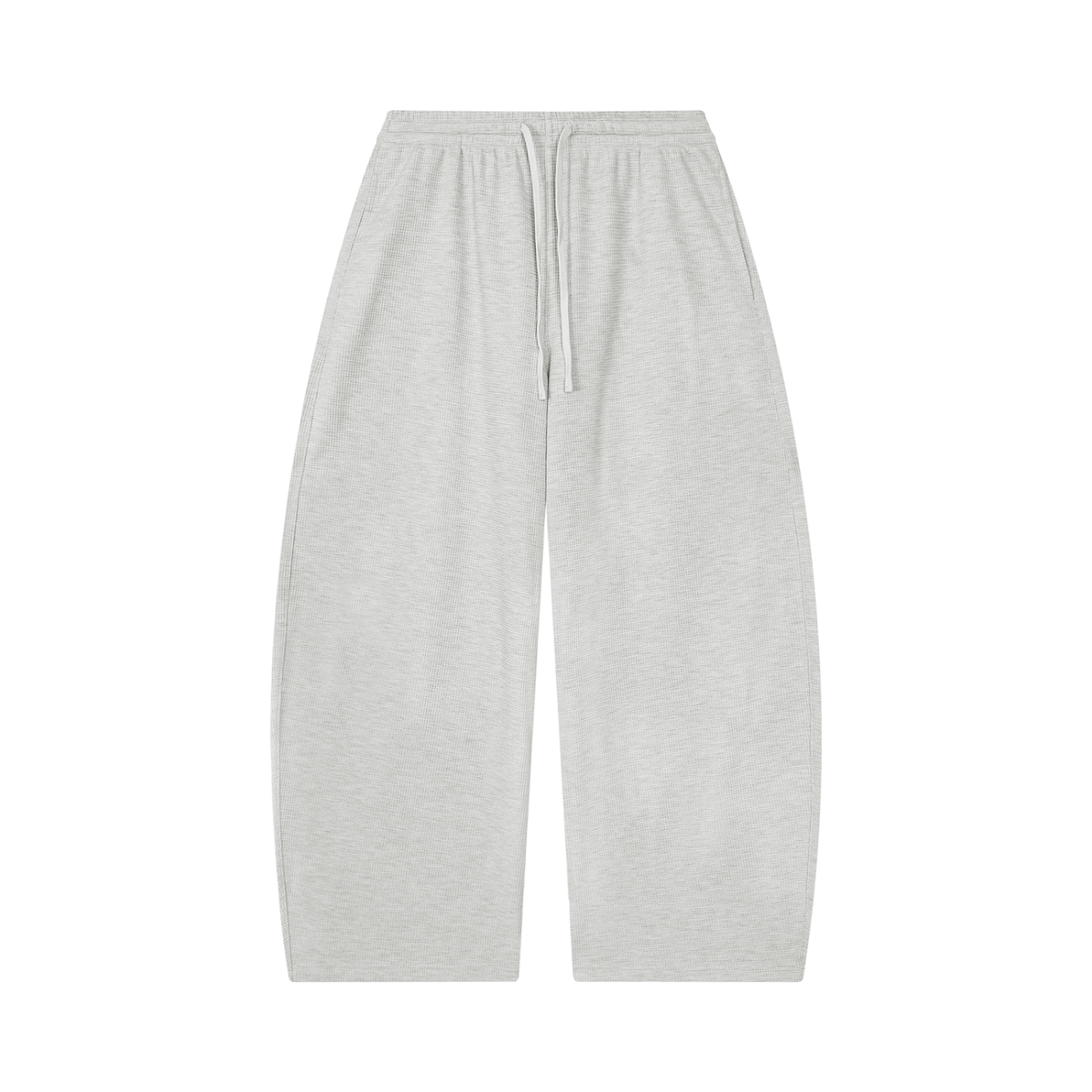 Unisex Waffle Barrel Leg Pants