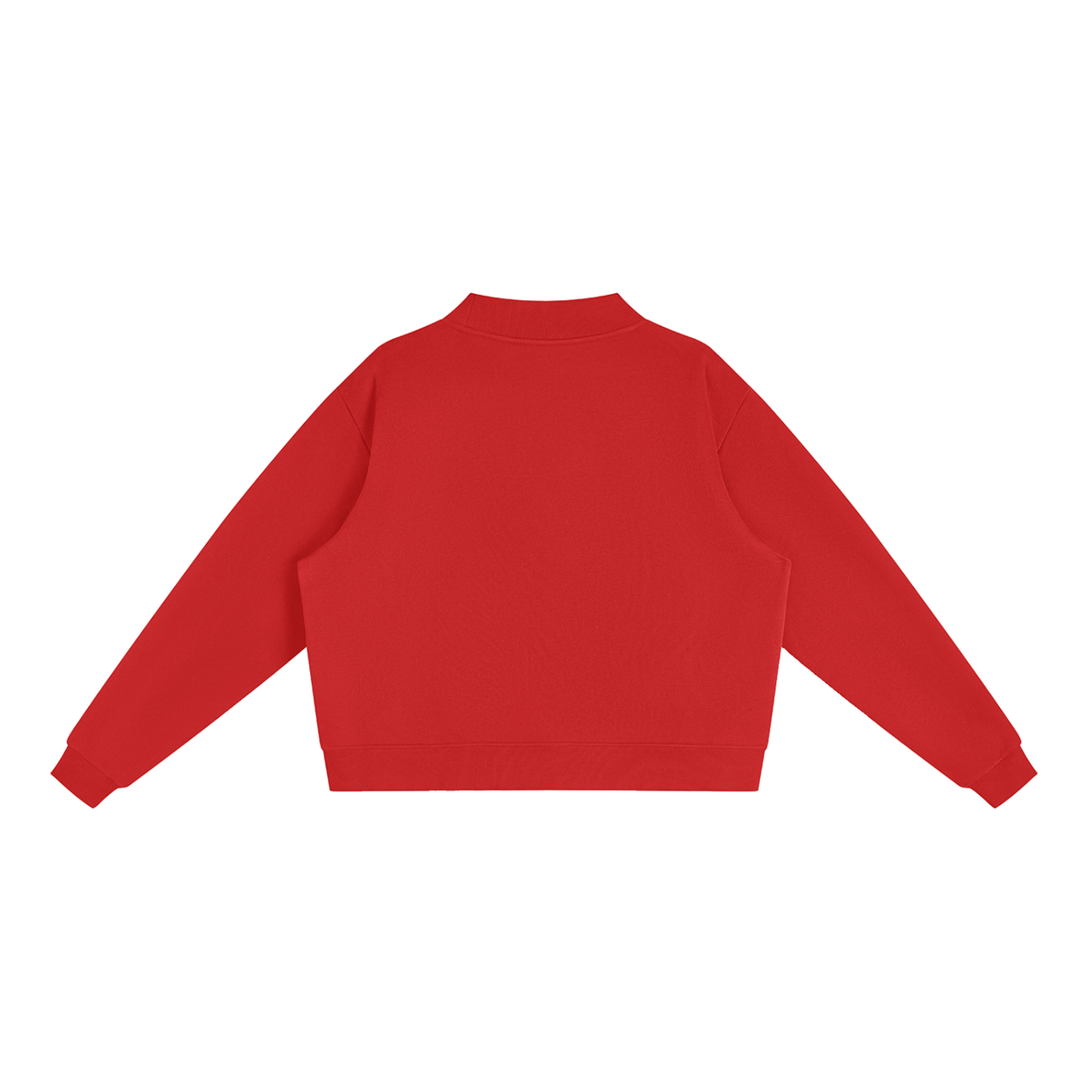 ADHD Macarena Women's Essential Fleece Mock-Neck Graphic Sweatshirt - Red back