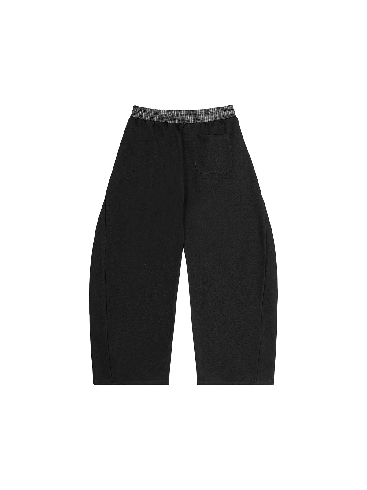 Plaid Waistband Barrel Sweatpants