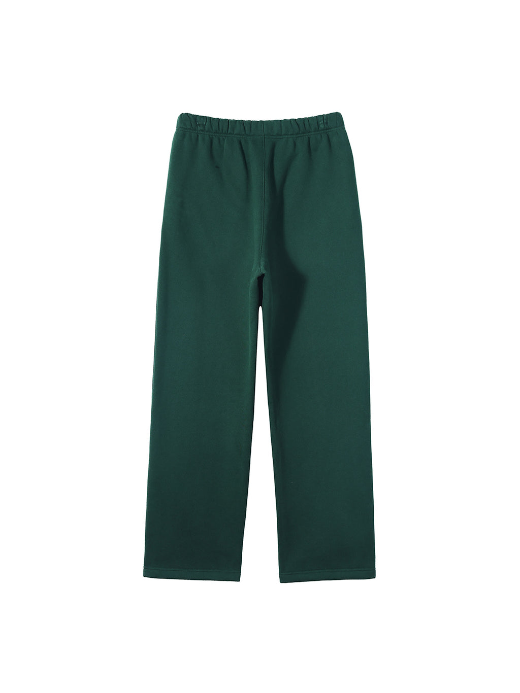Unisex Solid Colour Fleece Straight-Leg Pants