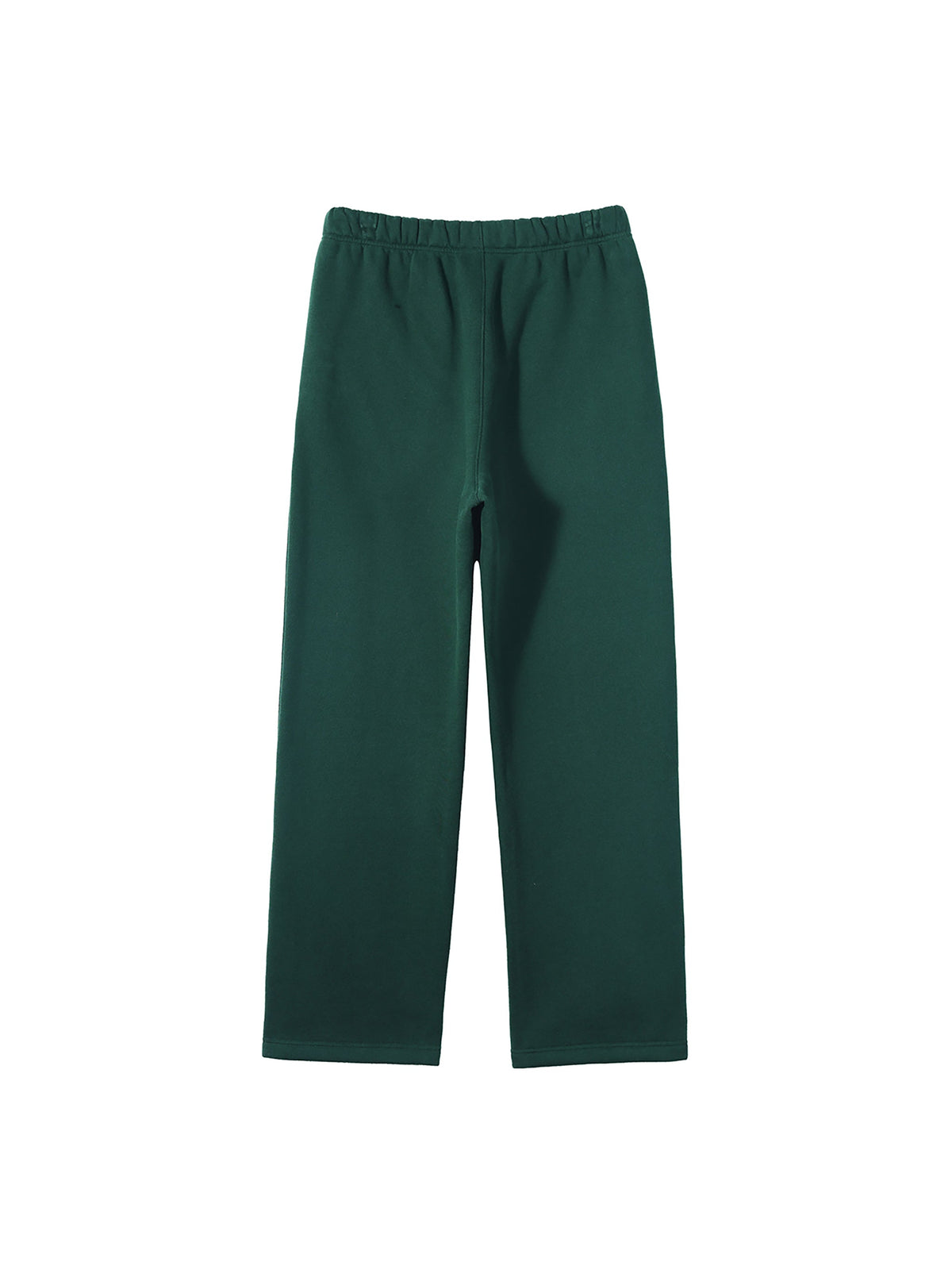 Unisex Solid Colour Fleece Straight-Leg Pants