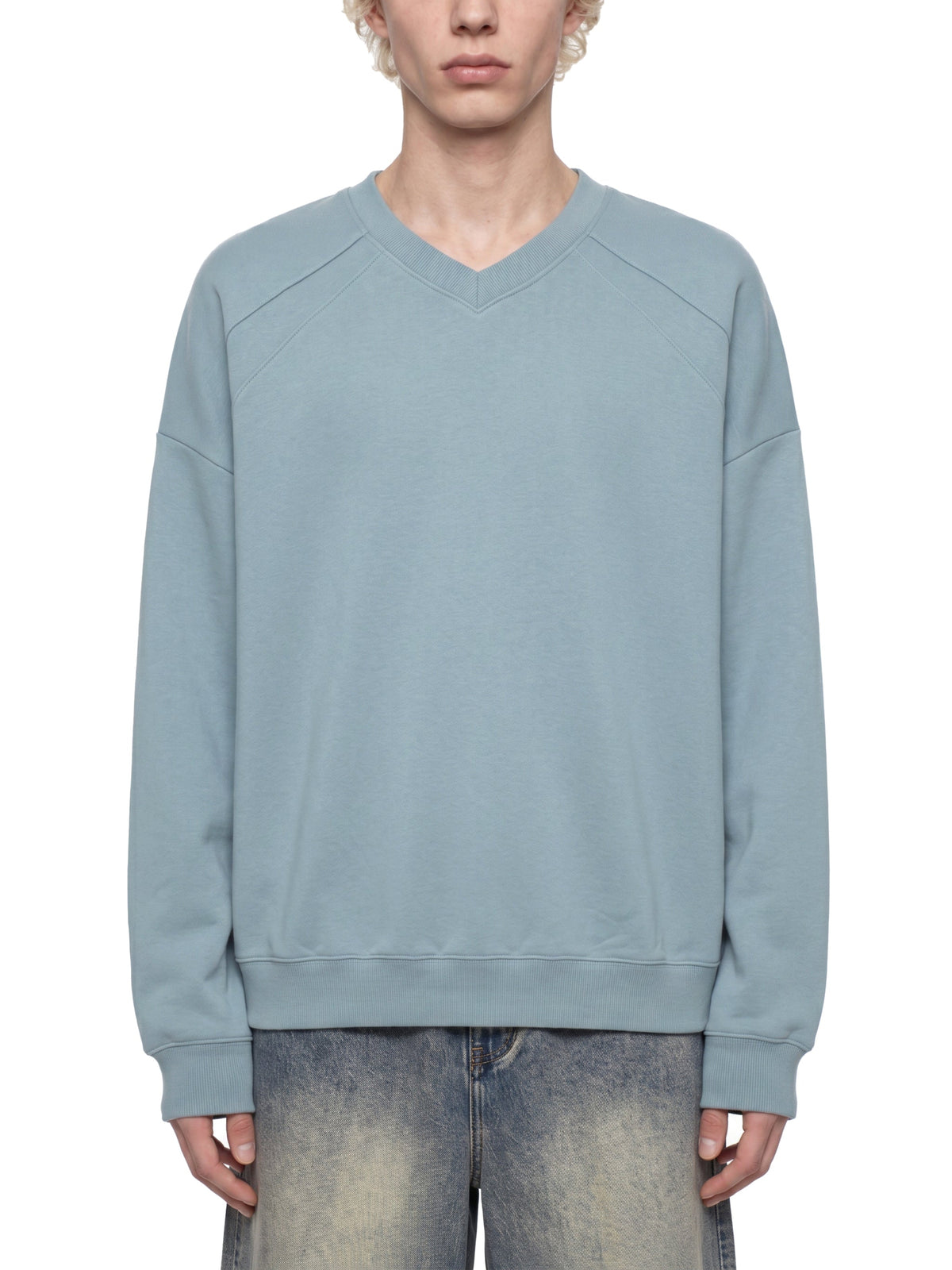 Unisex Oversized V-Neck Sweatshirt