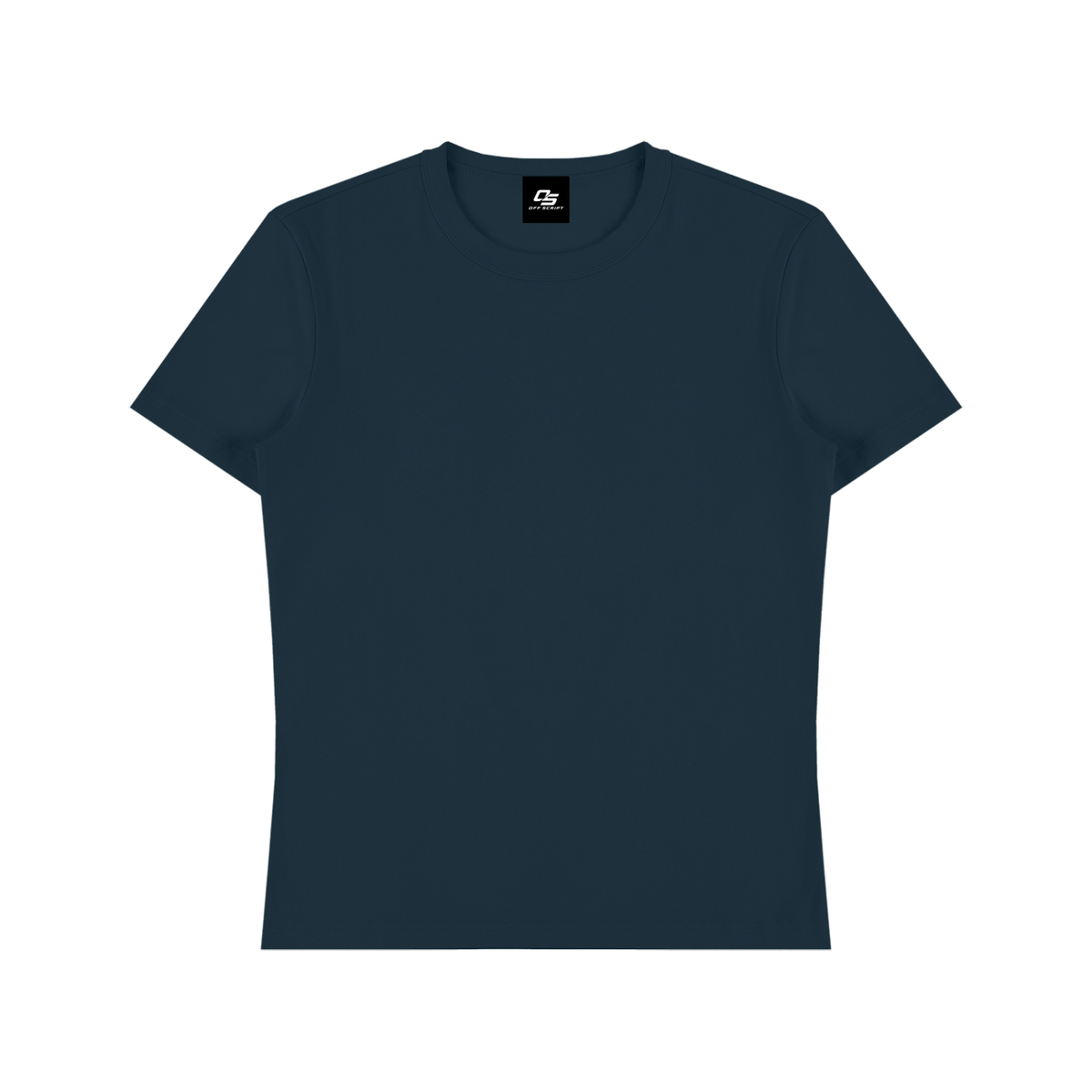 Navy Blue Unisex Heavyweight Cotton T-Shirt front product view