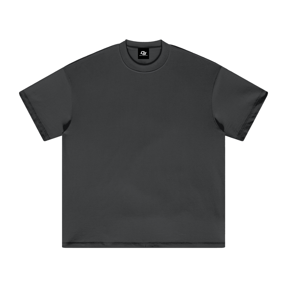 Unisex heavyweight Earth Tone T-shirt in Carbon Grey – front product view