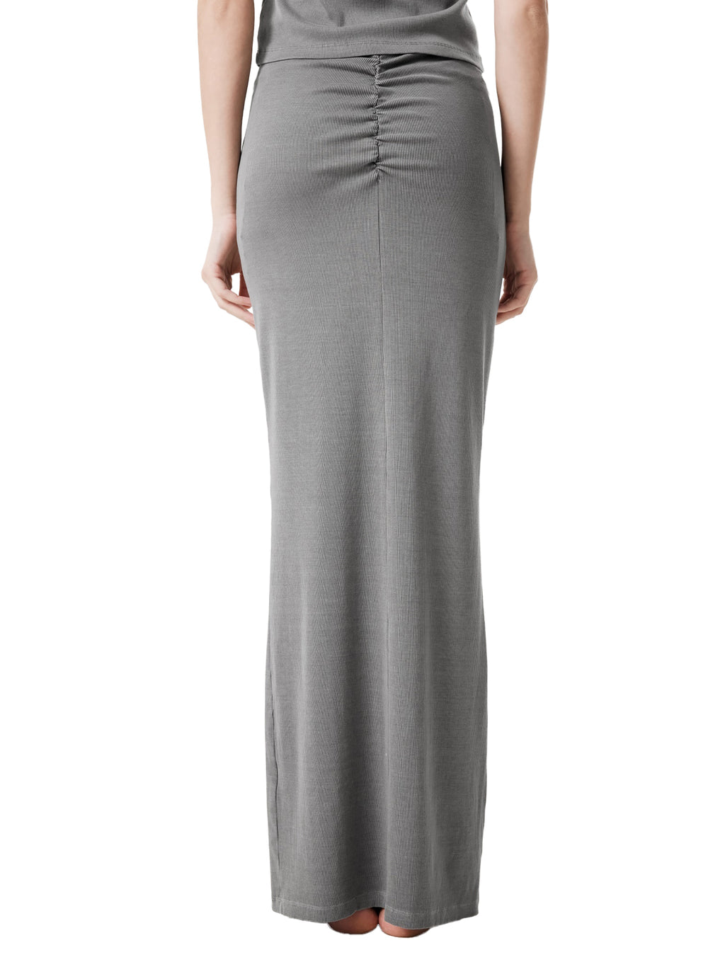 Women’s Dyed Washed Drawstring Maxi Skirt