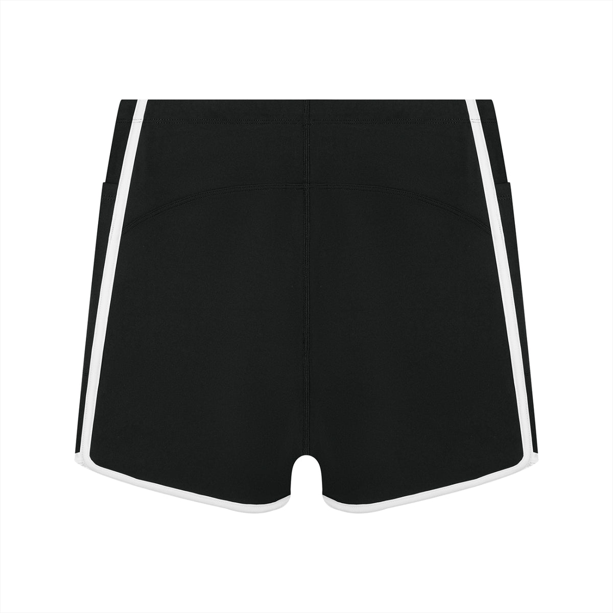 Off Script Women’s High-Rise Contrast-Piped Yoga Shorts