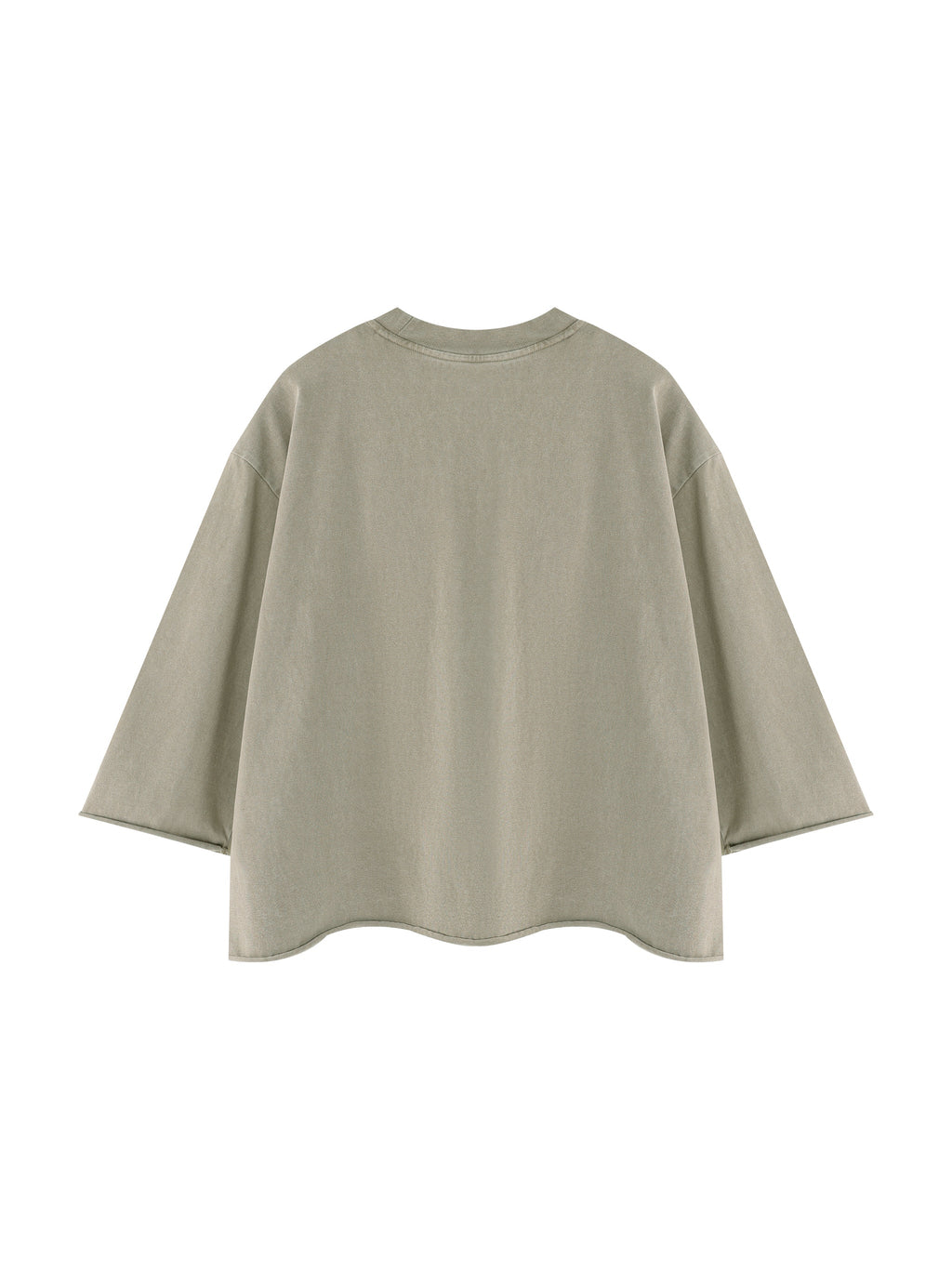 Unisex Mineral Wash Raw Hem Boxy T-Shirt