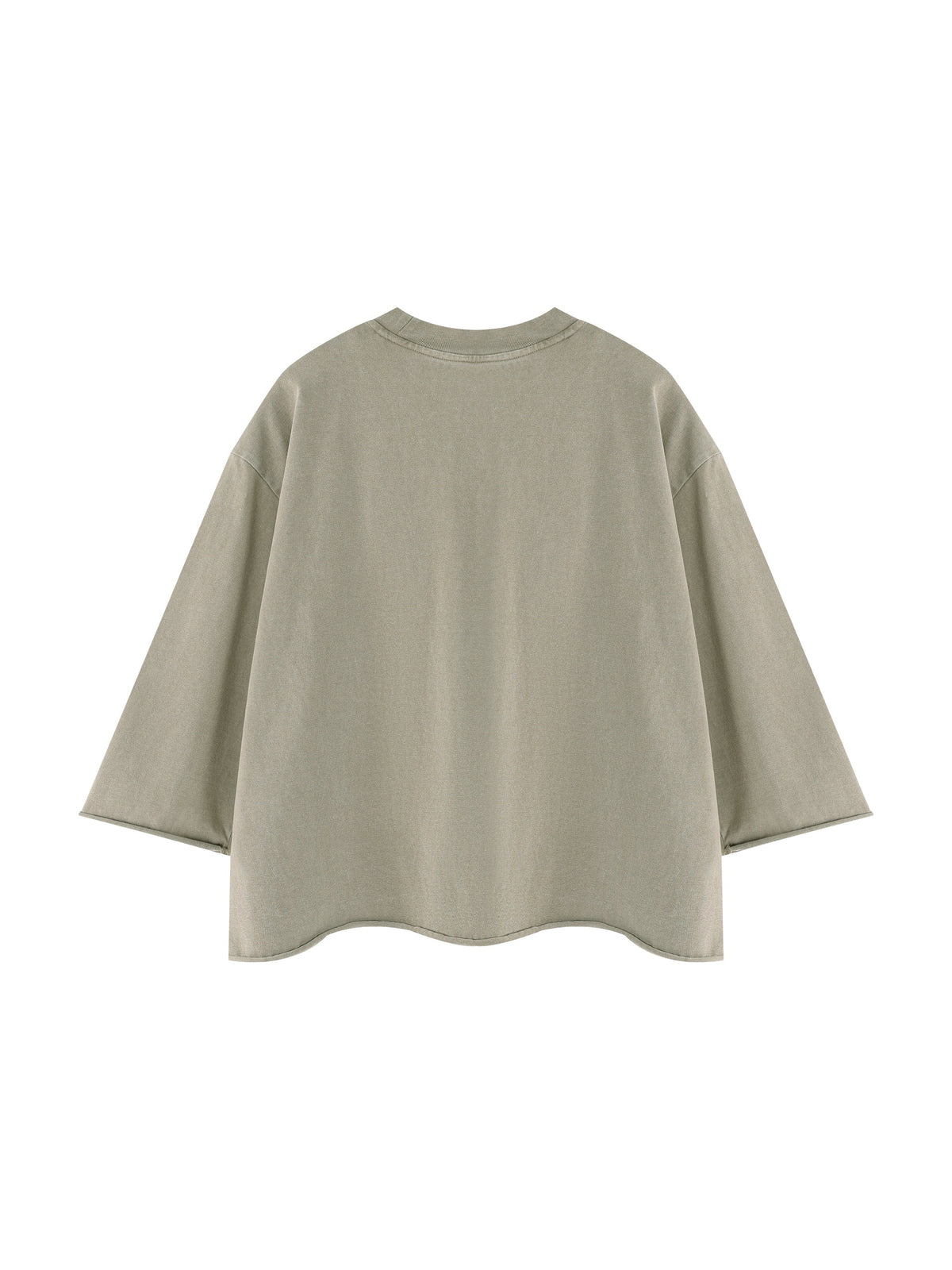 Unisex Mineral Wash Raw Hem Boxy T-Shirt
