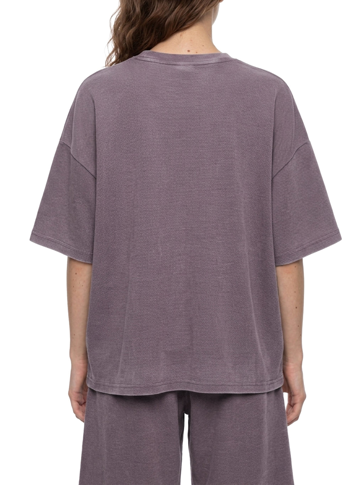 Unisex Vintage Wash Sunfade Boxy Waffle T-Shirt
